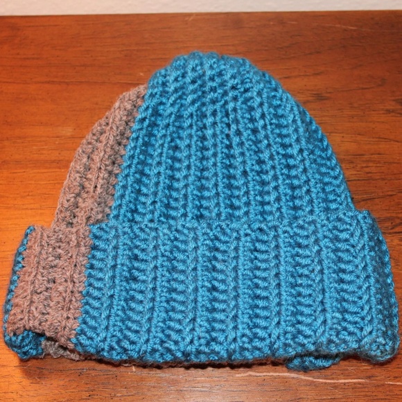 Hand-Crocheted Ribbed Beanies - Eco-Friendly & Cozy- Made with Recycled Material - Picture 2 of 5